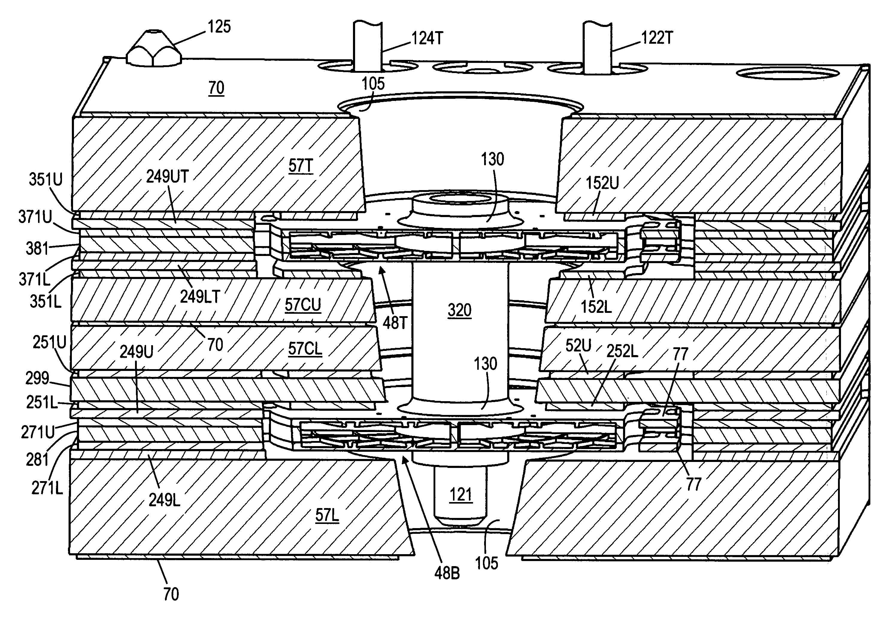 Multi-layer capacitive transducer