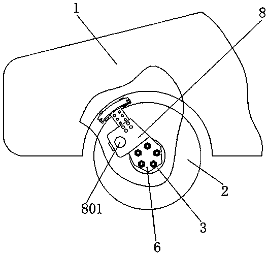 Device for removing tire from pit for car