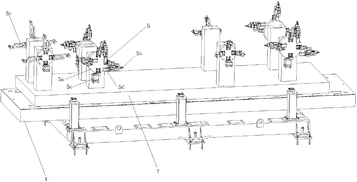 Car body flexible positioning fixture mechanism used for aluminum alloy head cover laser welding of lightweight car body