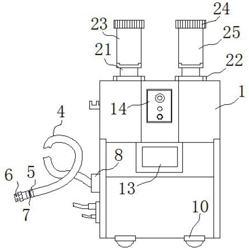 A powder feeding device for laser cladding machine