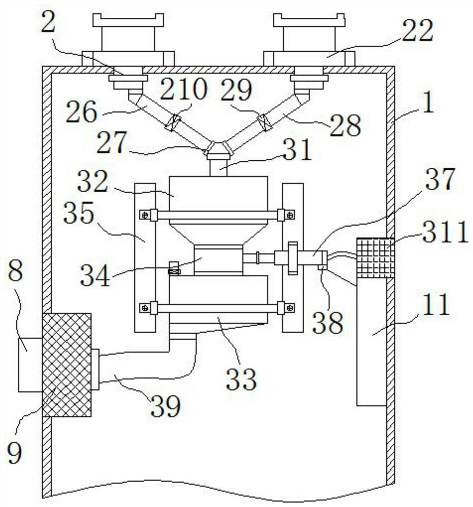 A powder feeding device for laser cladding machine