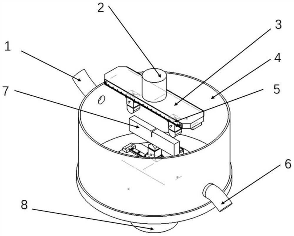 Corrosion fatigue crack detection system and use method thereof