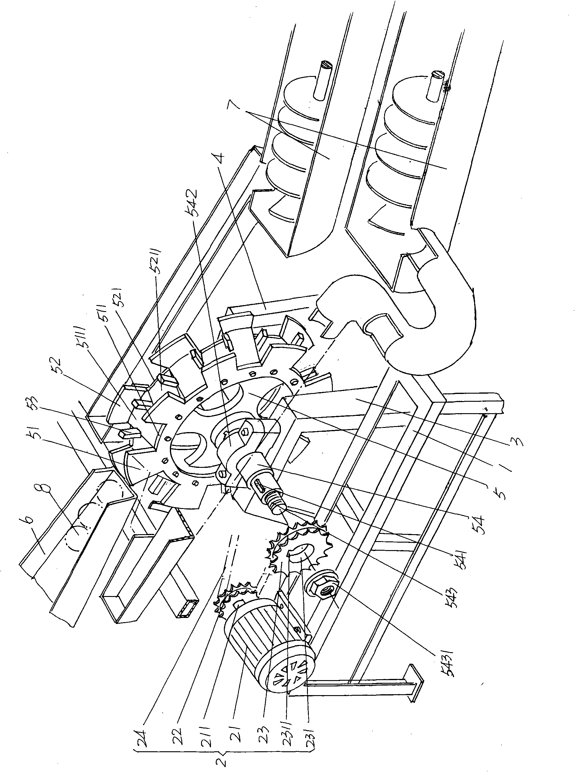 Ball distribution mechanism of steel ball processor