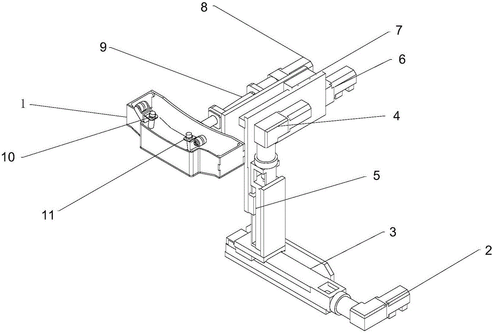 Carrier positioning method based on sensor technology and positioner