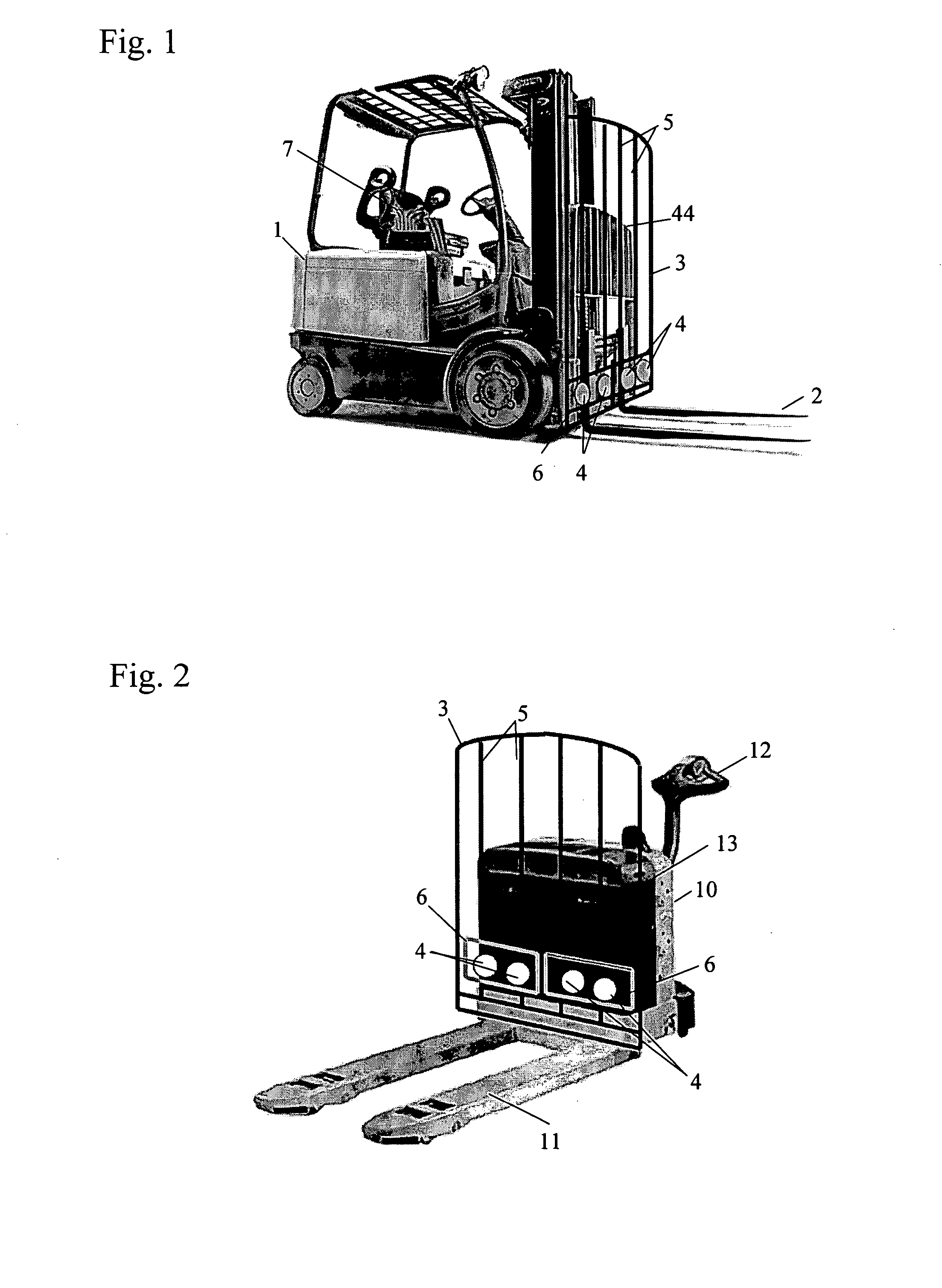 RF identification apparatus for pallet conveyances