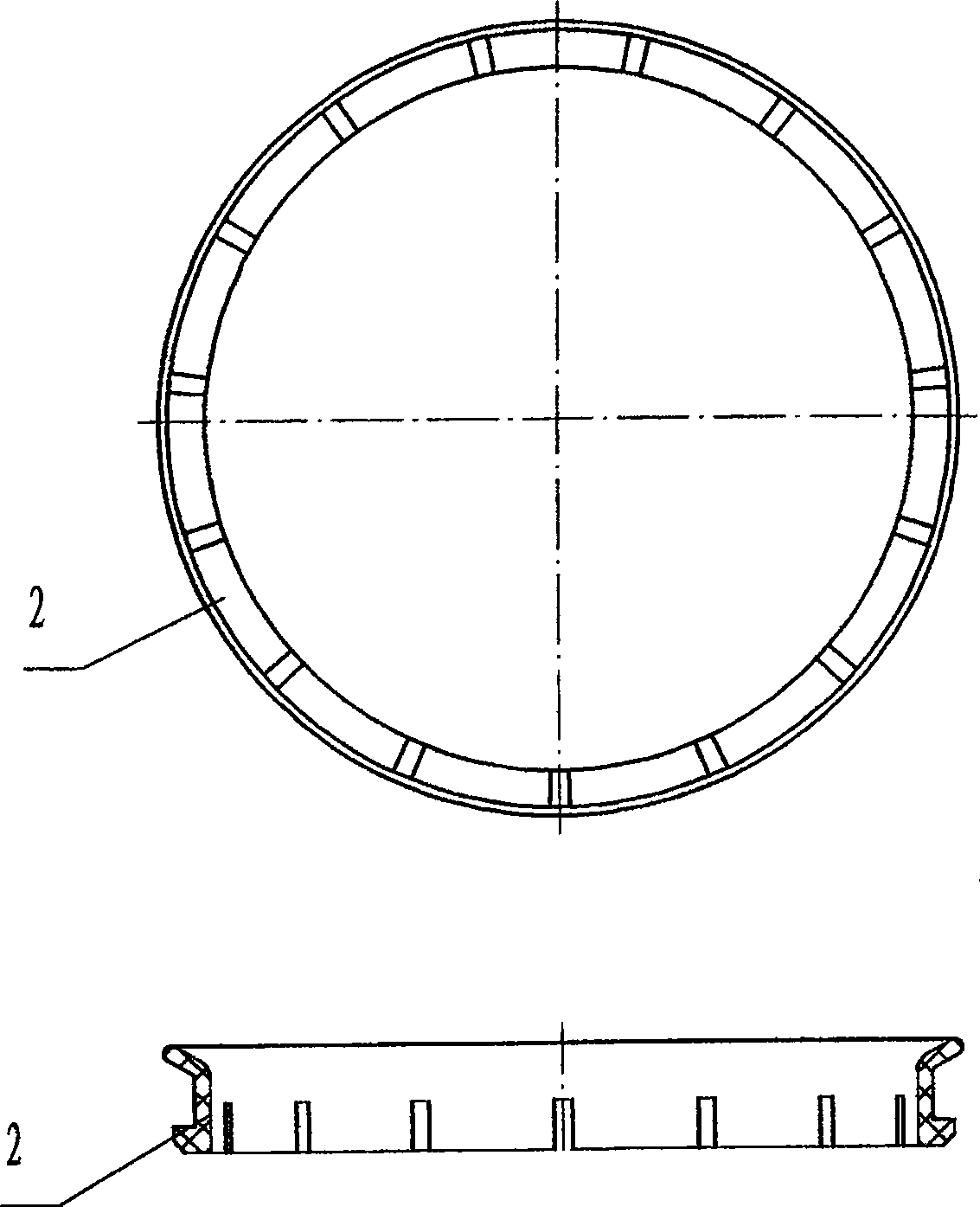 Helical corrugated flexible rubber water sealing envelope