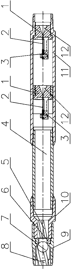 Dual-sound-wave eddy wax-preventing and viscosity-reducing device