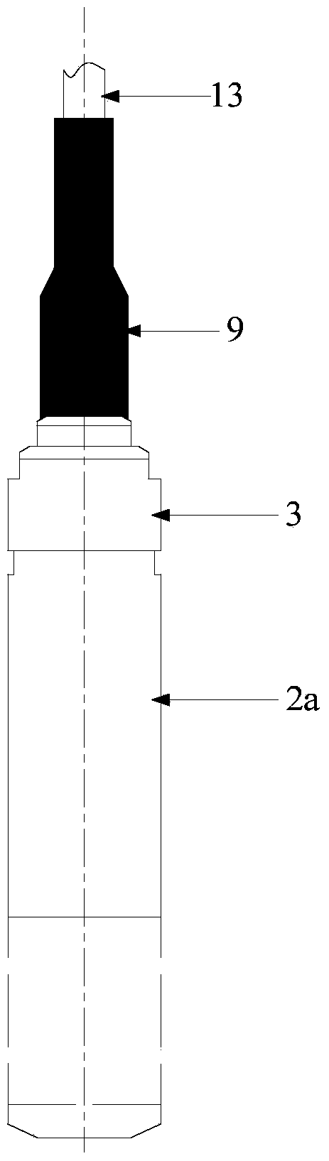 Liquid-level sealed connector and method for connecting signal transmission and gas conduction under water