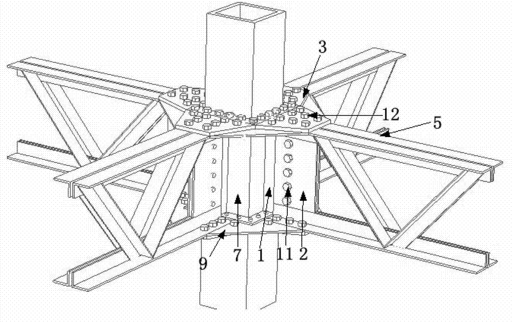 Beam-column joint connecting device of assembled steel structure system