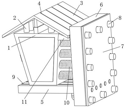 Optical fiber exchange box for communication engineering construction