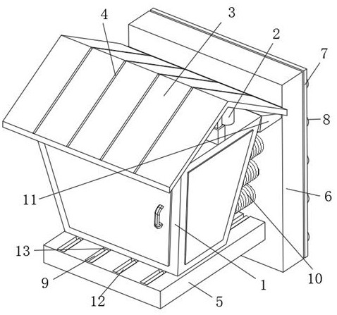 Optical fiber exchange box for communication engineering construction