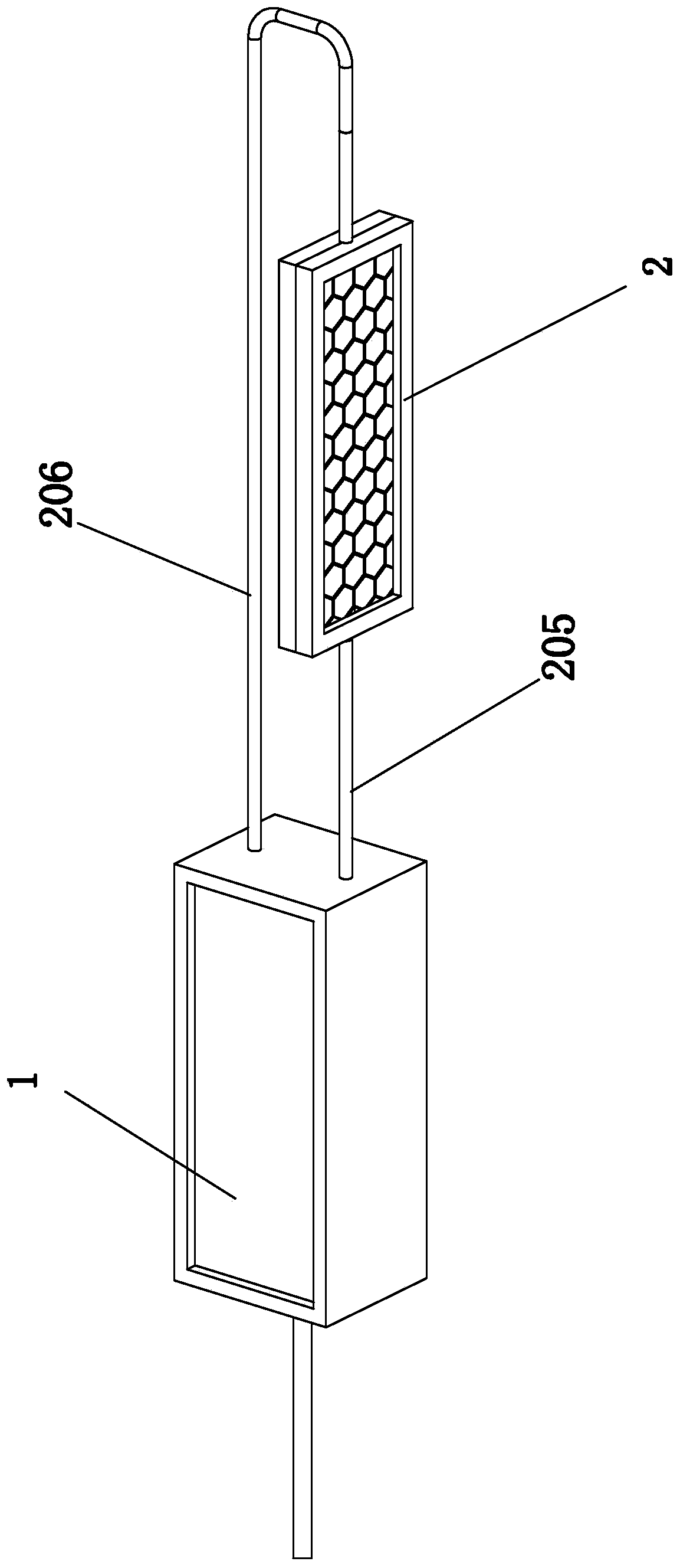 Flat graphene high-energy ion core device and manufacturing method thereof