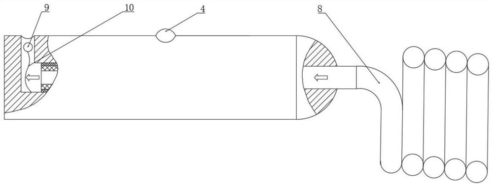 Valve-seat-free double-layer pipe straight-through type pressing closing valve and post-defecation anus cleaner