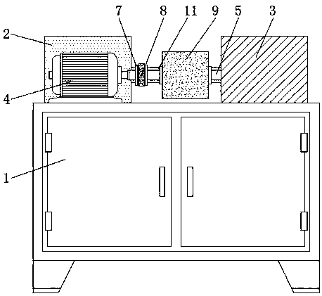 Polishing device for refrigerator injection mold guide columns