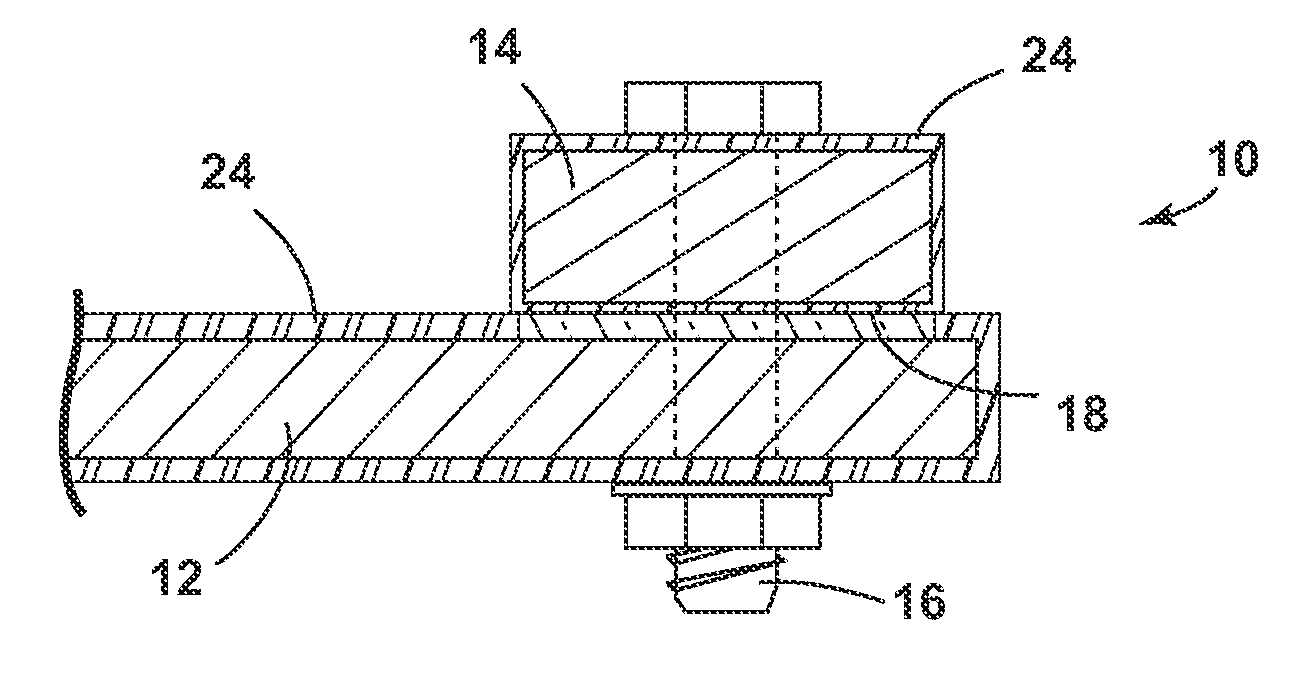 Method of providing a corrosion barrier between dissimilar metals with an epoxy insulator