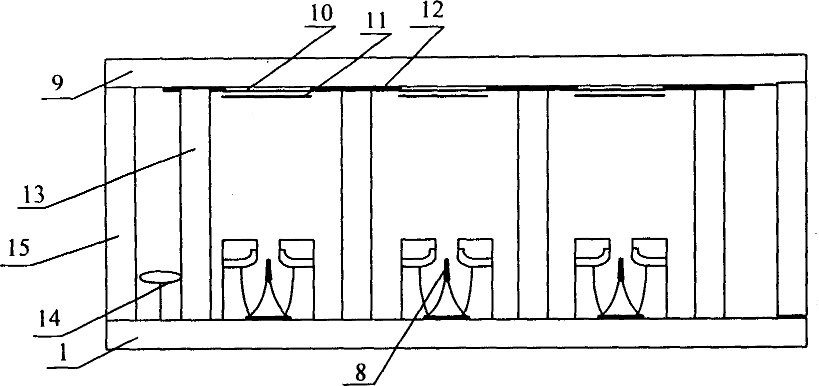 Panel display having adulterated polycrystal silicon field emission cathode array structure and its manufacturing technology