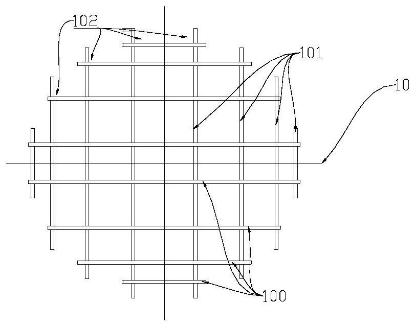 Foundation bolt pre-embedding positioning device and construction method thereof