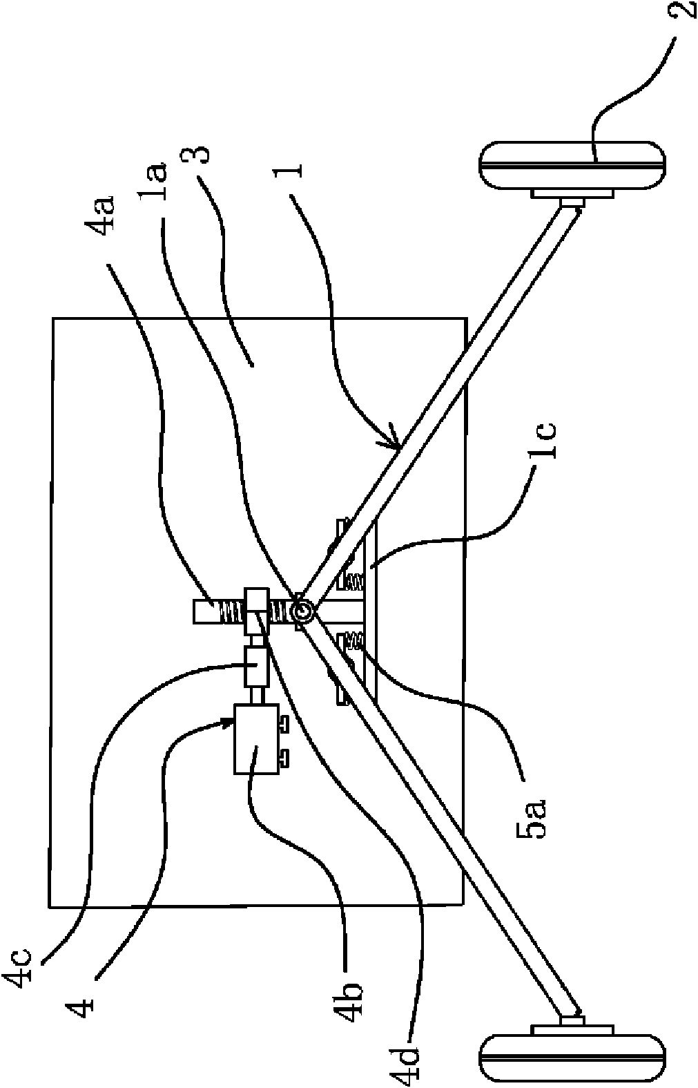 Auxiliary wheel mechanism of double-body vehicle