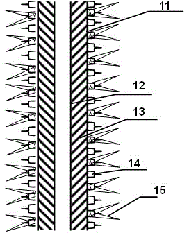 Method for building bushing perforation fracturing-type artificial natural gas migration passage between gas reservoirs