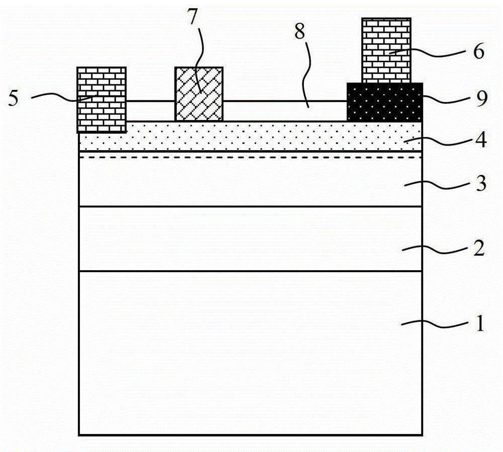 Nitride high-voltage device on silicon substrate and manufacturing method thereof