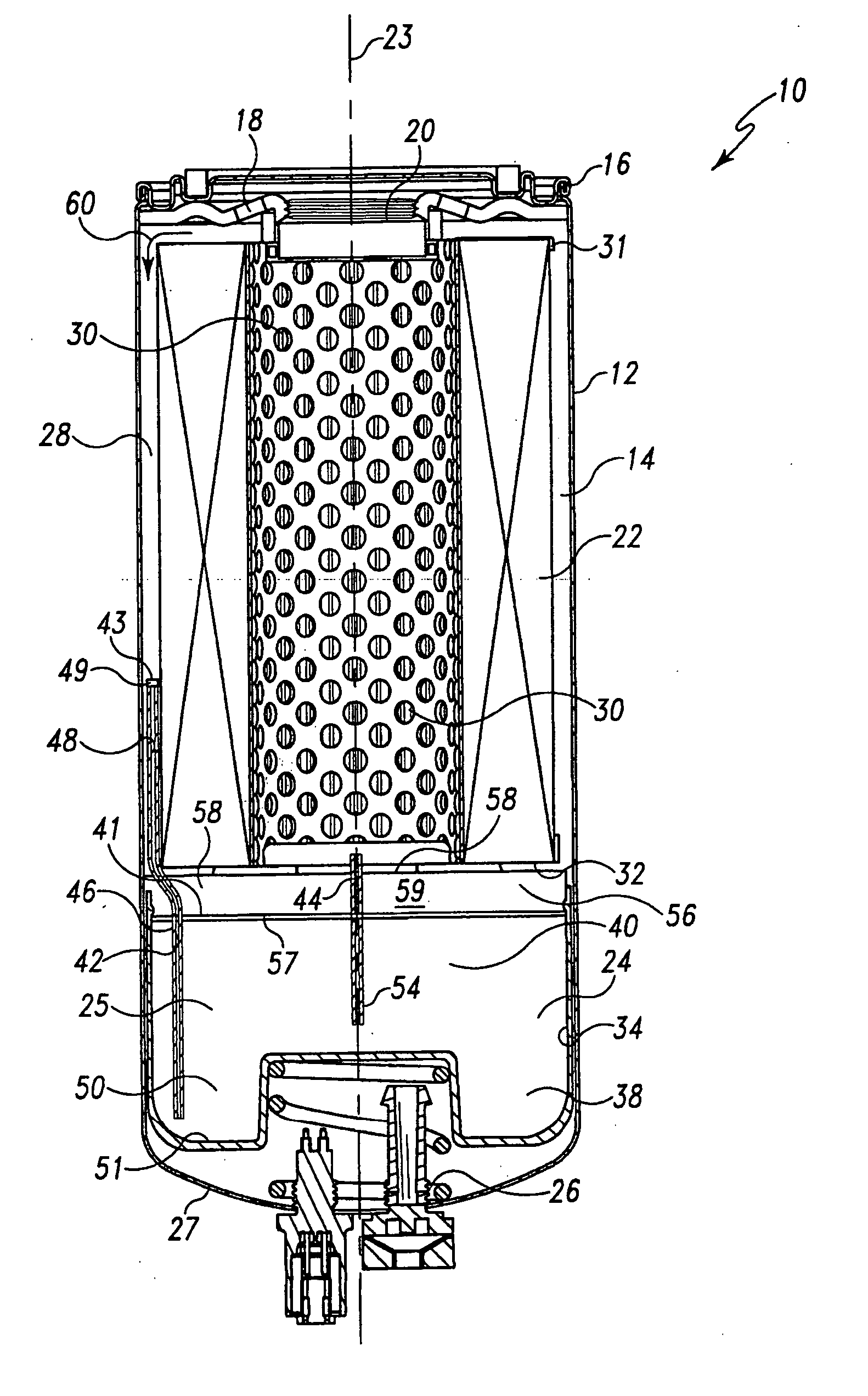 Pressure gradient dosing system for fluid supply