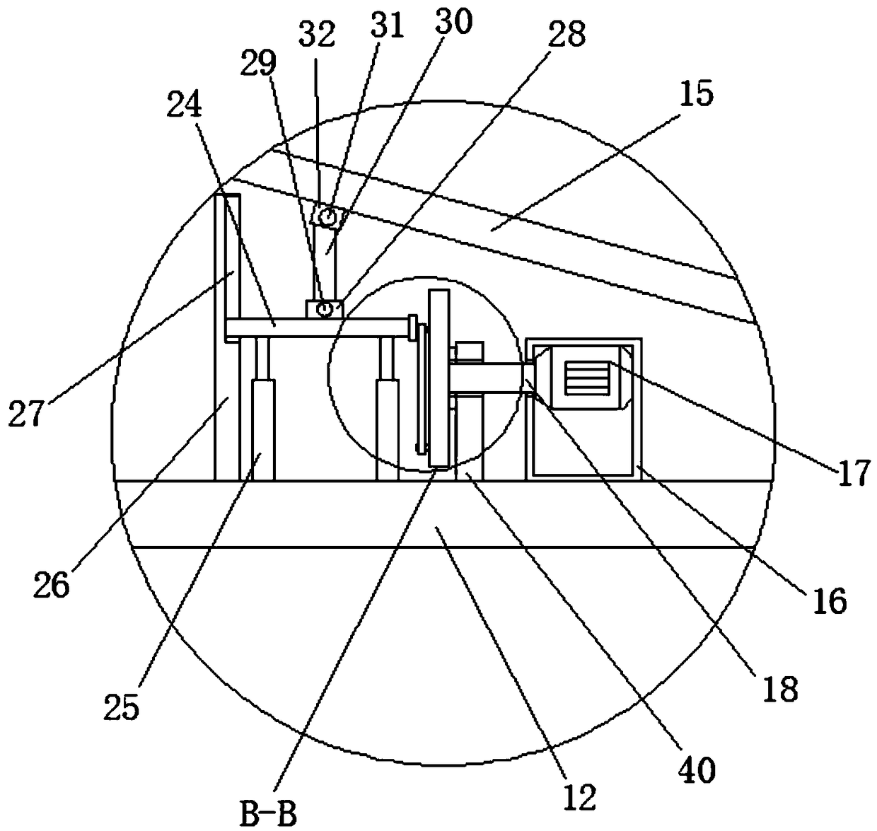 Wood chip collecting device for wood cutting