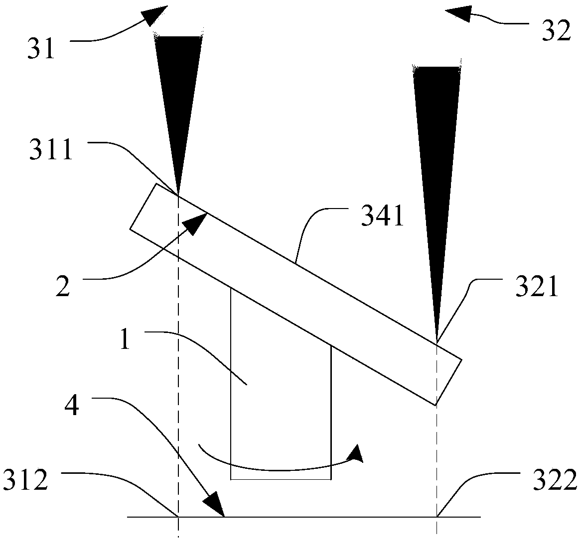 Rotating shaft corner measuring device and method