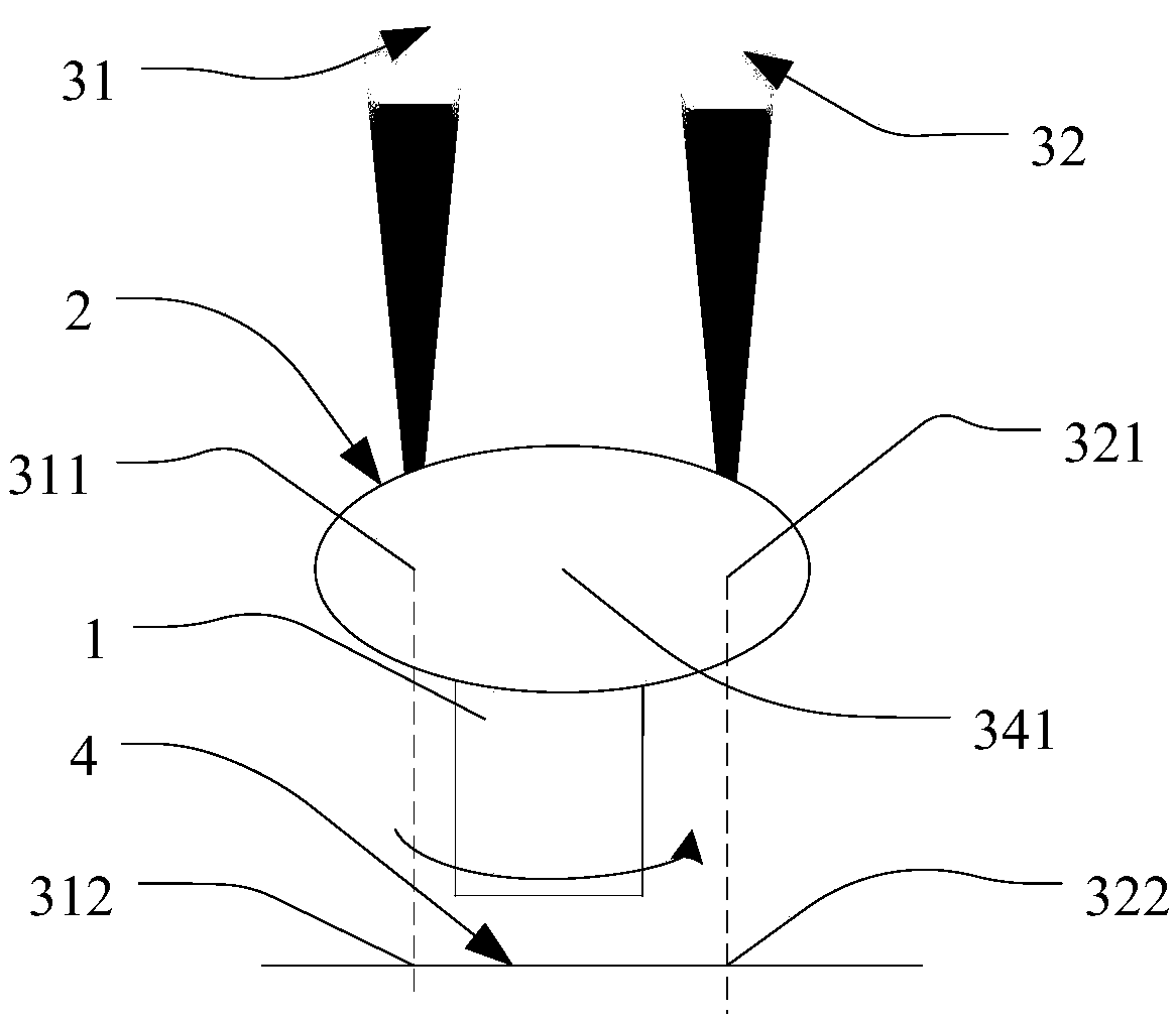 Rotating shaft corner measuring device and method