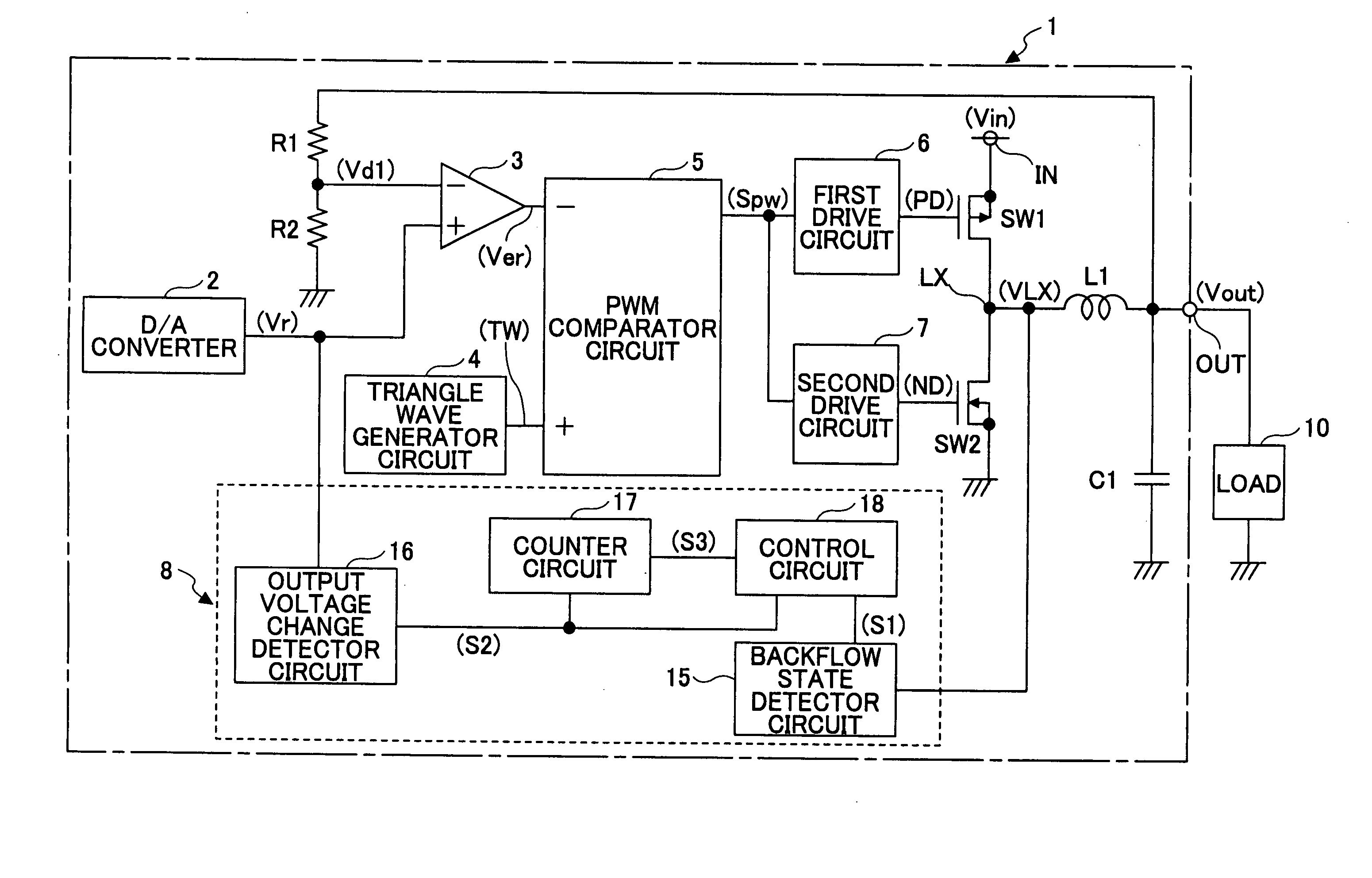 Step-down switching regulator