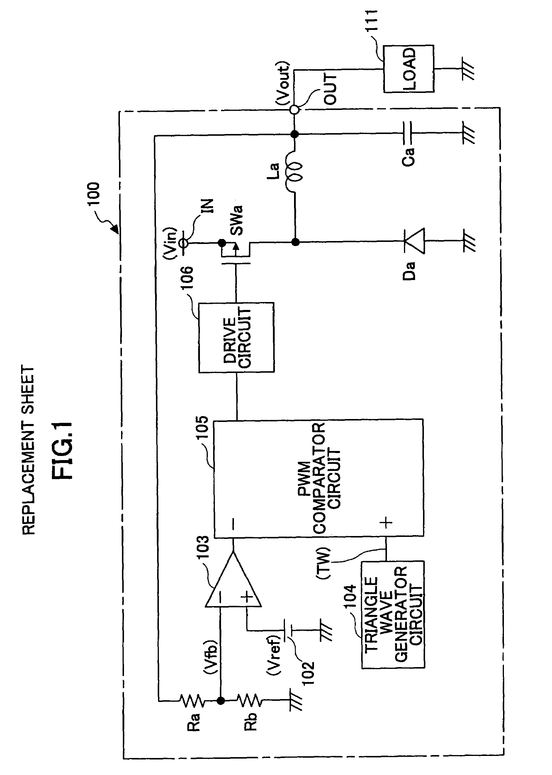 Step-down switching regulator