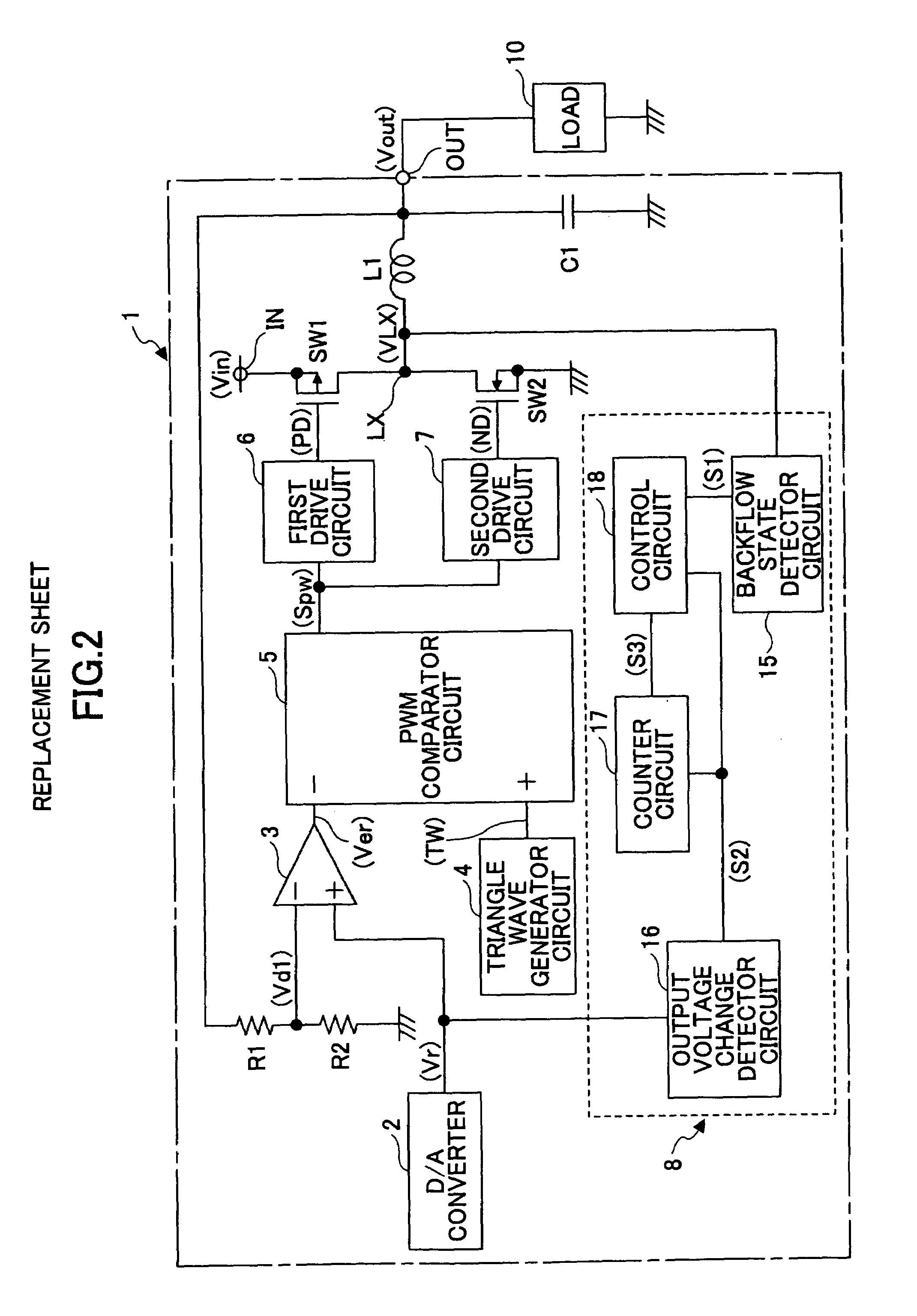 Step-down switching regulator