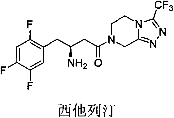 A kind of dpp-4 inhibitor with piperazine structure