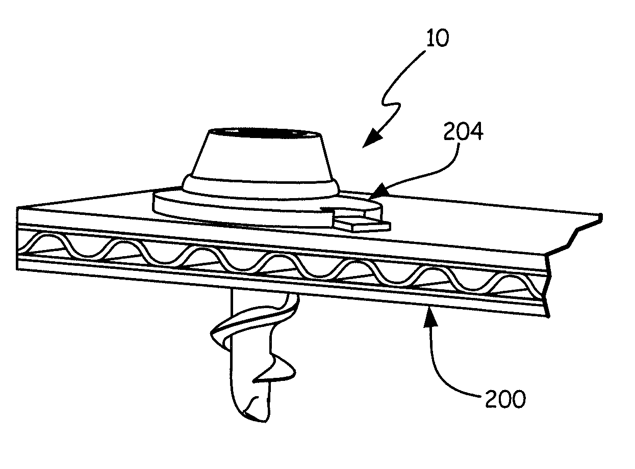 Peg board display fastener and connector