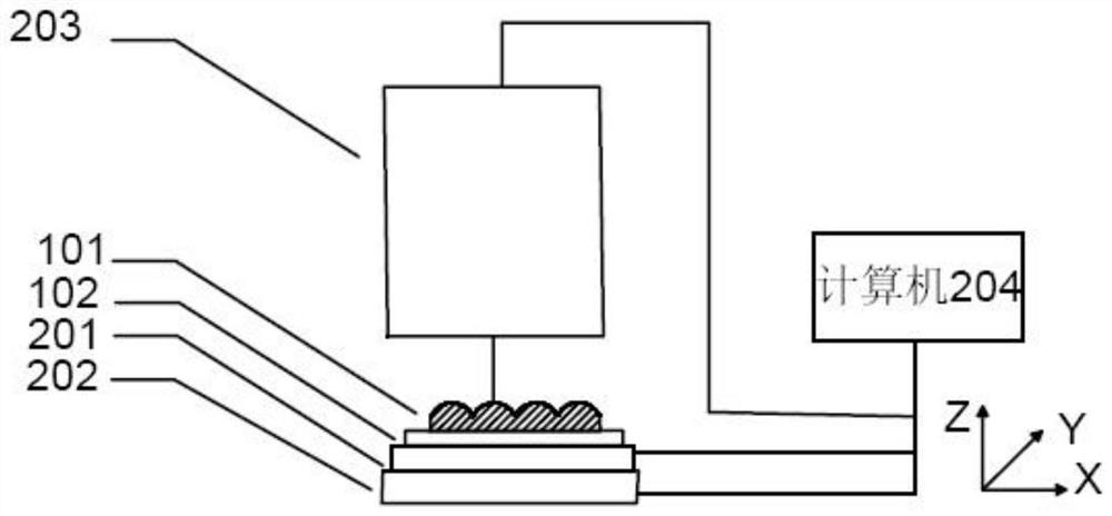 Device and method for detecting micro cylindrical lens array