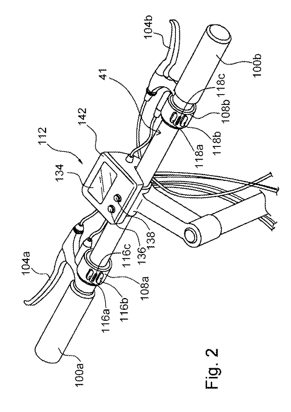 Apparatus for controlling a bicycle suspension element