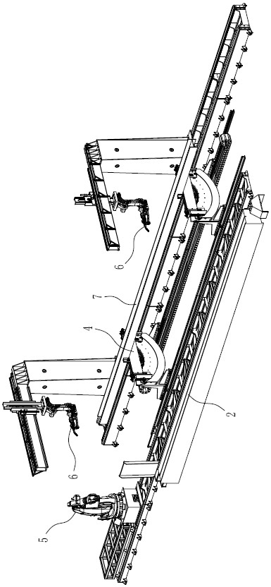 Intelligent welding method for steel beam accessories