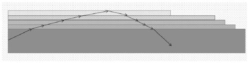 Gradient layer calcium carbonate-calcium silicate total-reflection film and preparation method thereof