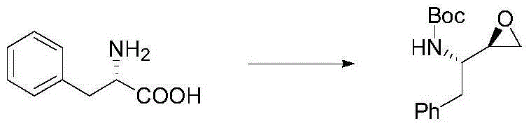 Synthetic method for chiral epoxy compound of anti-HIV drug intermediate