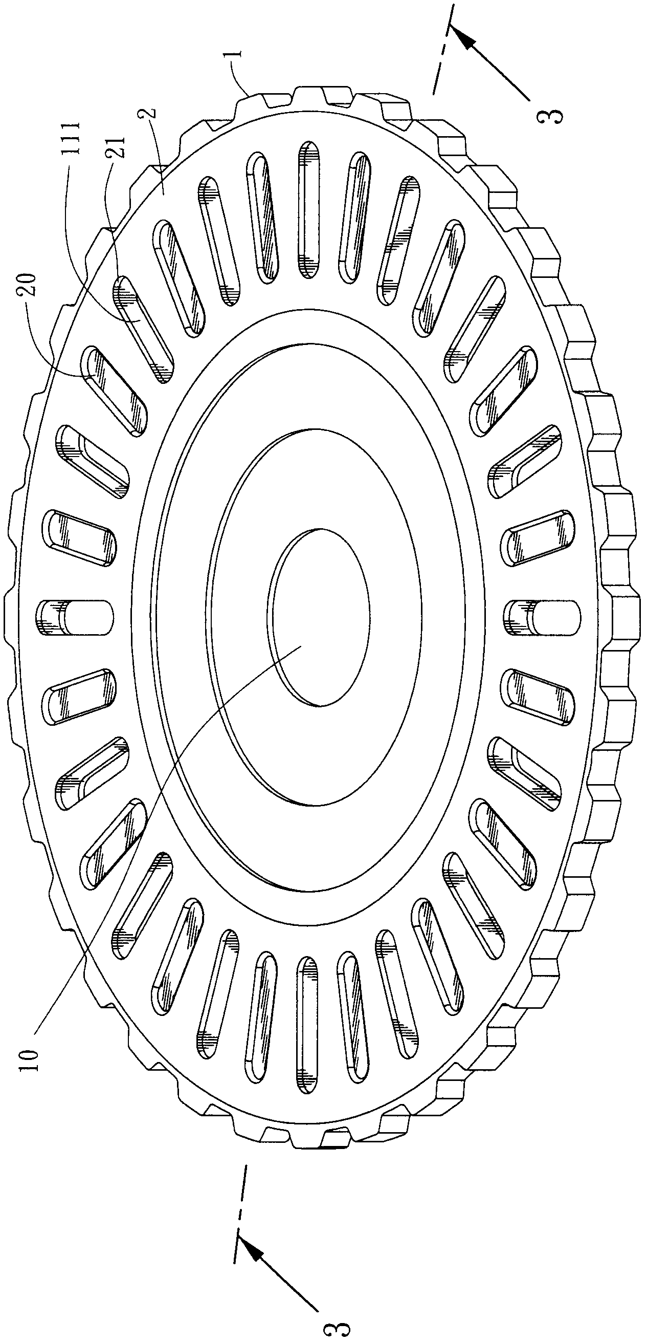 Wear-resistant disk