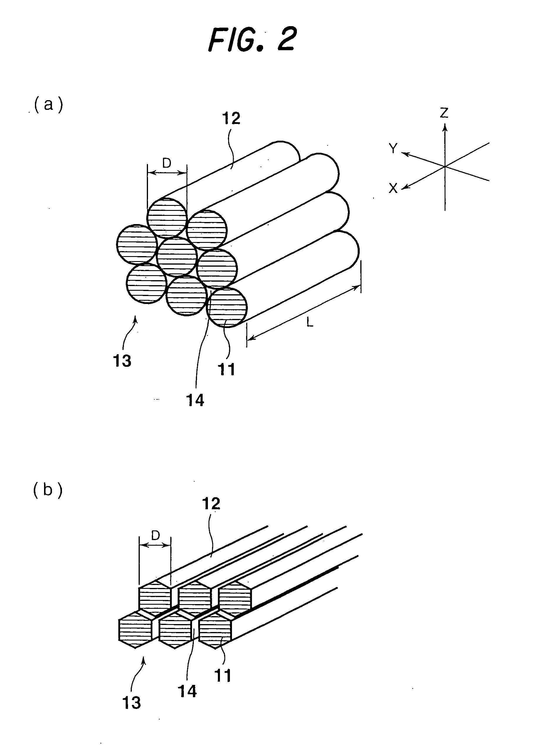 Carbon nano-fibrous rod, fibrous nano carbon, and method and apparatus for preparing fibrous nano carbon