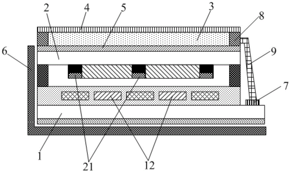 Embedded-type touch screen and display device