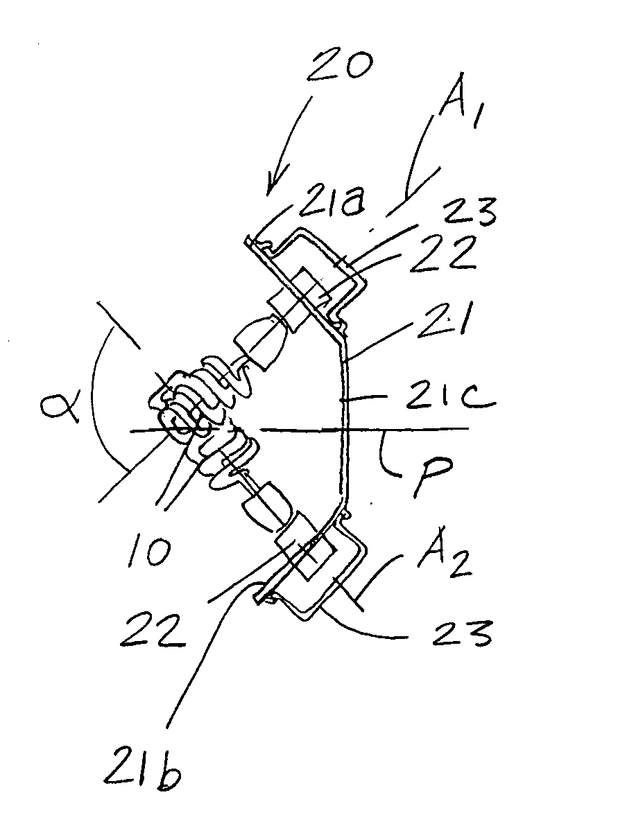 High intensity light arrangement and method