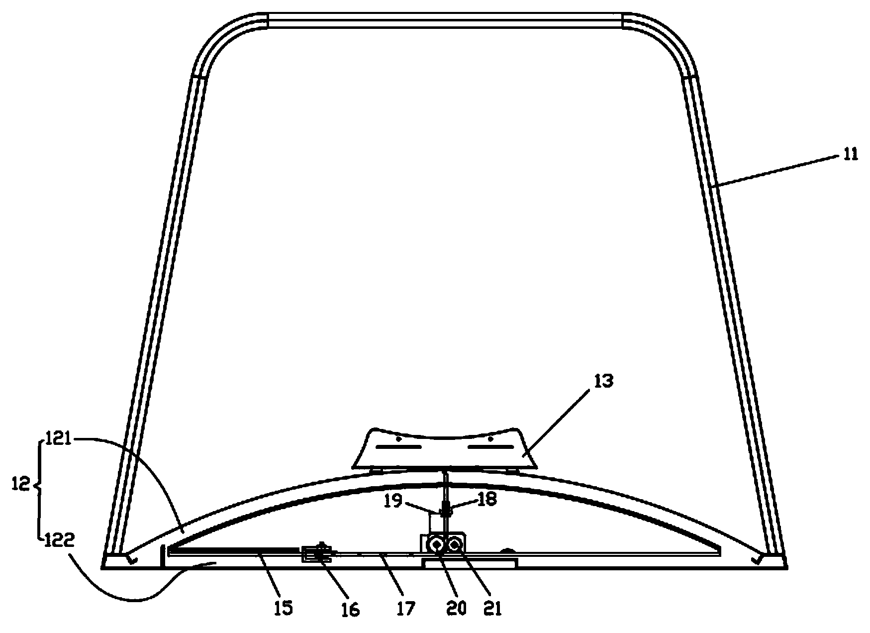 Skiing simulation system