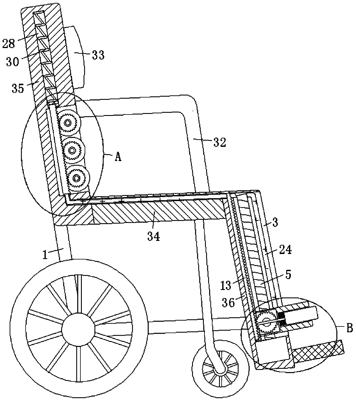 Nerve recovery device for elderly people with stroke