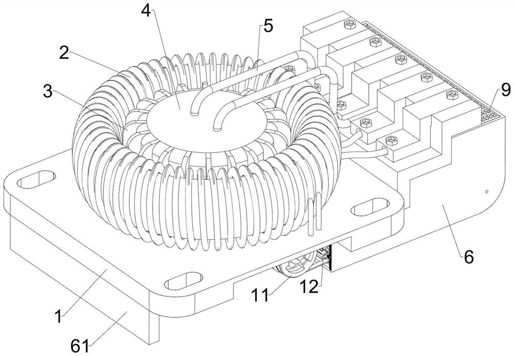 High-frequency transformer capable of safely dissipating heat