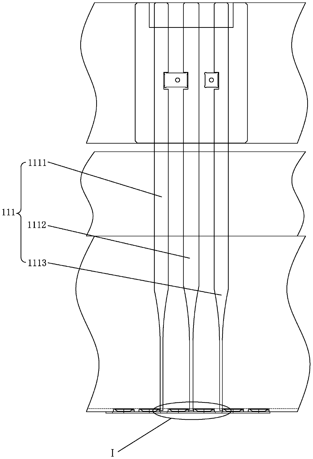 High-speed foot cutting die for LED lead frame