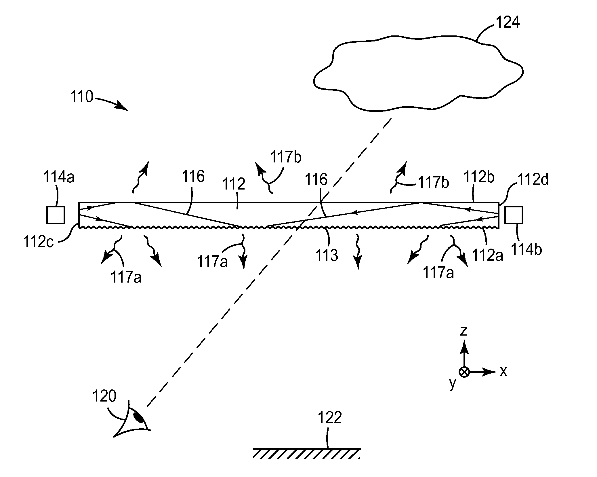 Colorful diffractive luminaires providing white light illumination