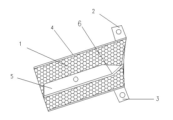 Soft magnetic ferrite core forming and blanking guide rail device