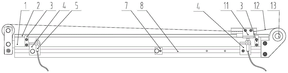 Guide rail limiting adjustment extension device