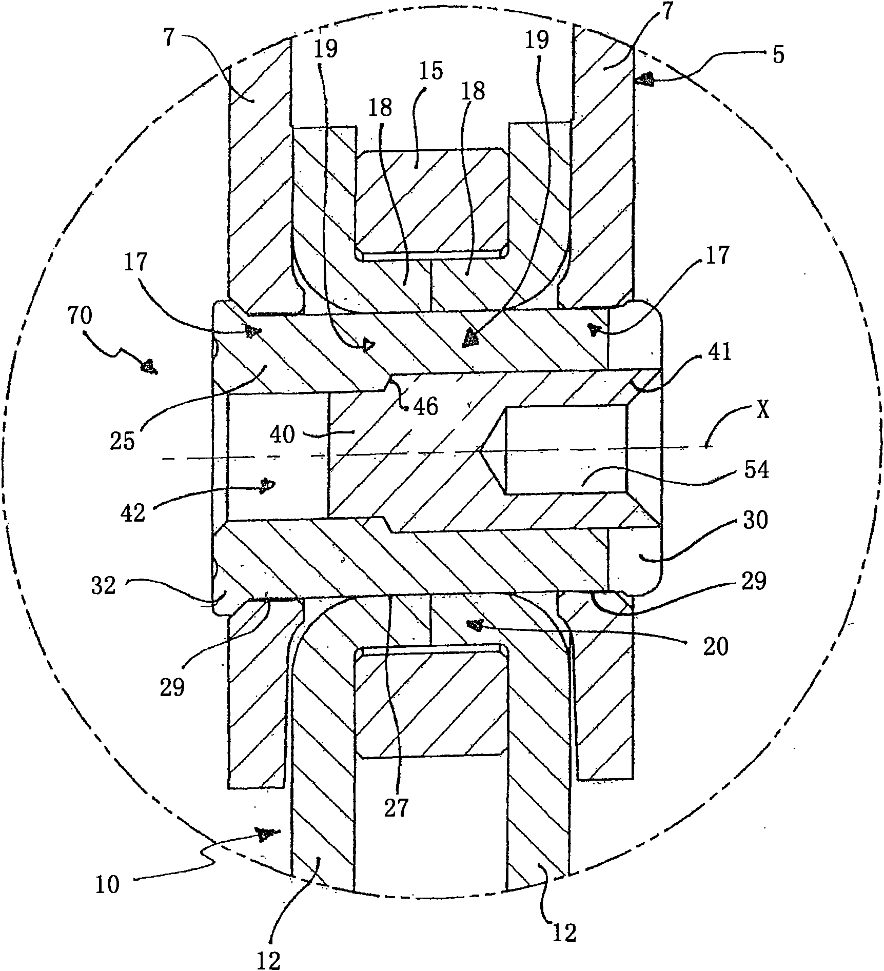 Articulating pin for bicycle chains and relative chain